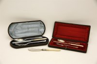 Lot 157 - A Victorian cased christening set
