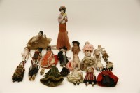 Lot 103 - A collection of mostly Victorian porcelain miniature dolls