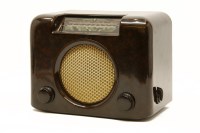 Lot 367 - A brown 'Bush' Bakelite radio