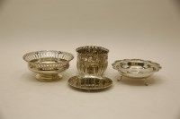 Lot 159 - Four early 20th century silver items