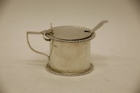 Lot 145 - A silver mustard pot