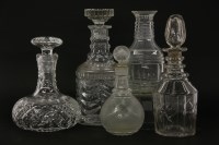 Lot 340 - Four decanters and stoppers