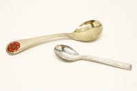 Lot 65 - A cased silver spoon by George Jensen