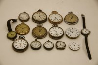 Lot 94 - A box of Victorian and later pocket and wrist watches