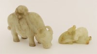 Lot 519 - A Chinese jade carving