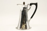 Lot 146 - A silver hotwater jug