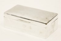 Lot 167 - A silver table top cigarette box