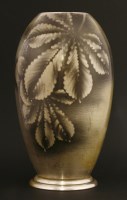 Lot 250A - An Art Deco Ikora metal dinanderie vase
