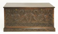 Lot 251 - An Anglo-Indian carved hardwood box