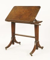 Lot 497 - A George III mahogany reading table