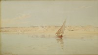 Lot 319 - Robert George Talbot Kelly (1861-1934)
THE NILE AT KENEH