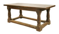 Lot 461 - An oak refectory table