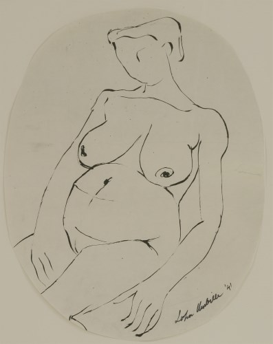 Lot 150 - John Melville (1902-1986)
SEATED NUDE
Signed and dated '41