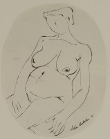 Lot 150 - John Melville (1902-1986)
SEATED NUDE
Signed and dated '41