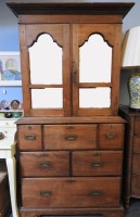 Lot 444 - A large colonial hardwood cupboard