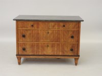 Lot 608 - A Biedermeier satinwood commode