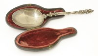 Lot 428 - A probably Dutch or German silver figural folding spoon
