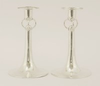 Lot 597 - A pair of Edward VII silver candlesticks
James Wakely & Frank Clarke Wheeler