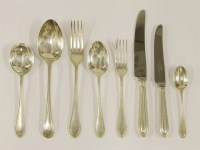 Lot 539 - An Elizabeth II set of silver flatware
