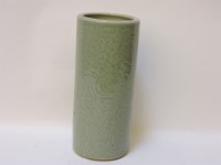 Lot 162 - A celadon vase with scrolling flowers