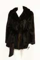 Lot 255B - A Bianca Furs London chestnut mink fur quarter length coat