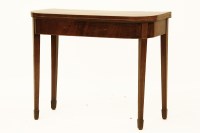 Lot 444 - A George III mahogany card table