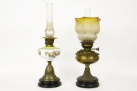 Lot 368 - A Victorian brass oil lamp