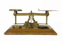 Lot 345 - A large set of brass postal scales