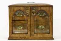 Lot 350 - A Victorian walnut jewellery box