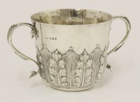 Lot 544 - A Victorian silver twin-handled cup