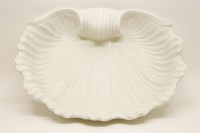 Lot 321 - A modern pottery clam shell bowl