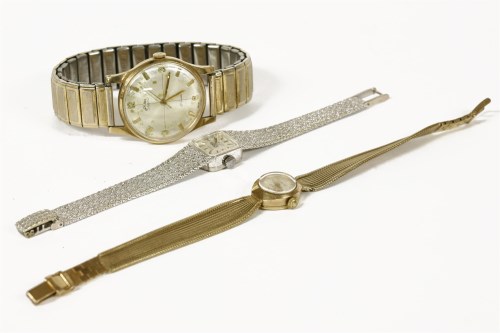 Lot 34 - A collection of wristwatches to include a ladies 9ct gold Le Cheminant mechanical bracelet watch