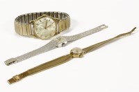 Lot 34A - A collection of wristwatches to include a ladies 9ct gold Le Cheminant mechanical bracelet watch