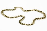 Lot 25 - A gold two row belcher link chain (tested and valued as 9ct gold)
16.83g