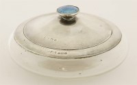Lot 476 - A George V silver-mounted dressing table box