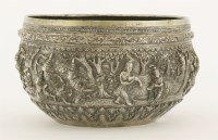 Lot 474 - A Burmese silver bowl