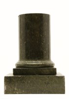 Lot 373 - A 19th century serpentine marble short column