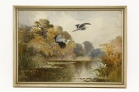 Lot 393 - Roland Green (1892-1972)
TWO HERON OVER A RIVER
Signed l.l.