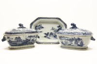 Lot 221 - Two Chinese blue and white tureens