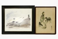 Lot 430 - A Chinese watercolour of birds
