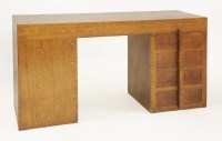 Lot 95 - An Art Deco oak desk