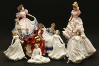 Lot 226 - Ten various Royal Doulton figures to include 'Top of the Hill'