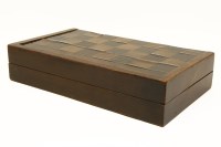 Lot 384 - A George III mahogany games box