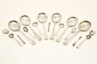 Lot 44 - Six 20th century silver soup spoons