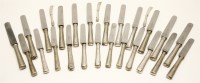 Lot 43 - A large quantity of 19th century Joseph Rodgers & Sons silver handled table knives