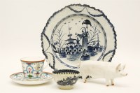 Lot 305 - English ceramics: Creamware jug