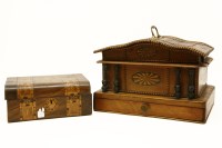 Lot 255 - An Edwardian inlaid sewing box