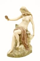 Lot 159 - A Royal Dux figure of a naked girl