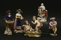 Lot 181 - A pair of Samson porcelain figures of fruit sellers