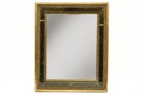 Lot 380 - A small Continental gilt framed wall mirror
